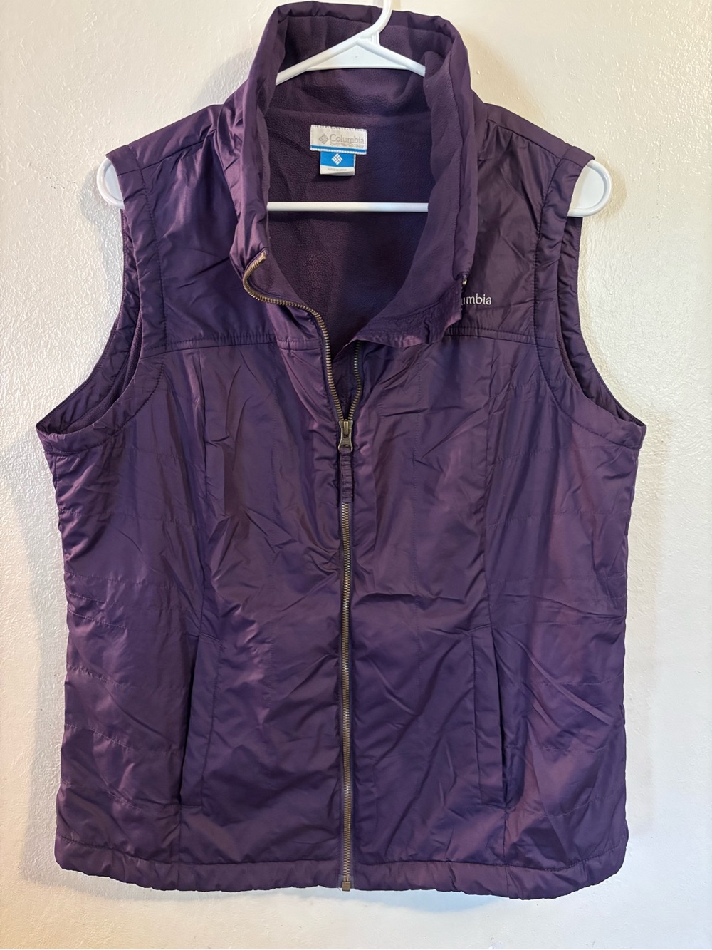 Columbia Dark Purple Fleece Vest
